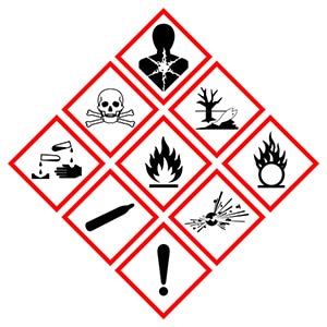 GHS Hazard Symbol Sign, Vector Illustration, Isolate On White Background, Label .EPS10