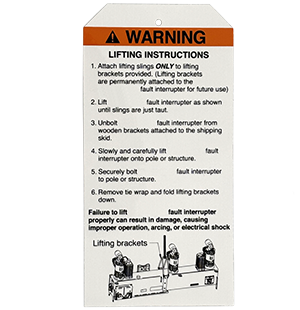 Laminated Vinyl Warning Tag 300x310