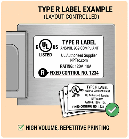 Type R label Explained