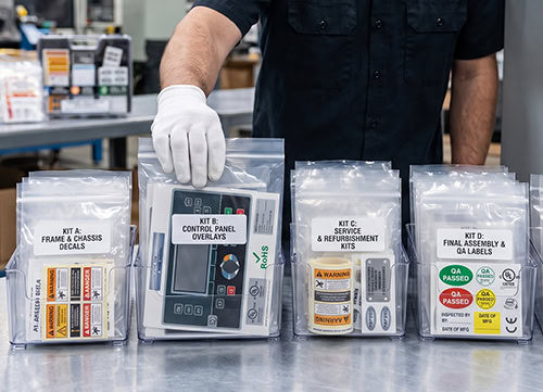 Assembly stage based labeling kits
