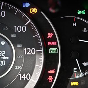 all the warning lights lit up. You can darken out the lights you don't need.