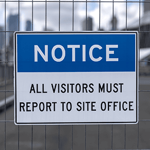 Custom Outdoor Warning Sign