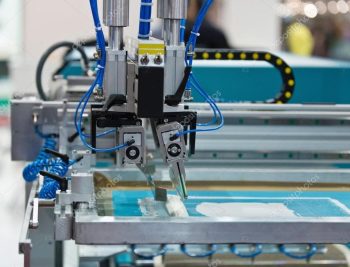 stock photo silk screen printing machine