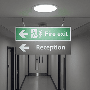 interior directional sign